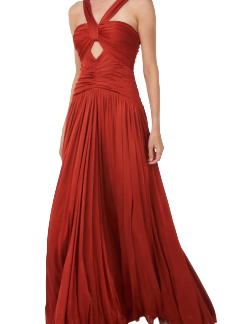 AMUR Hoper Dress Gown Red Saffron SZ 6 NWT - Picture 2 of 9